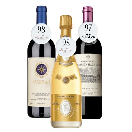 Trio Sassicaia, Louis Roderer, Chateau La Mission Huat Brion